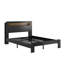 Structure de lit plateforme en bois avec tête de lit à DEL avec rangement et 2 ports USB-129943324-129943323