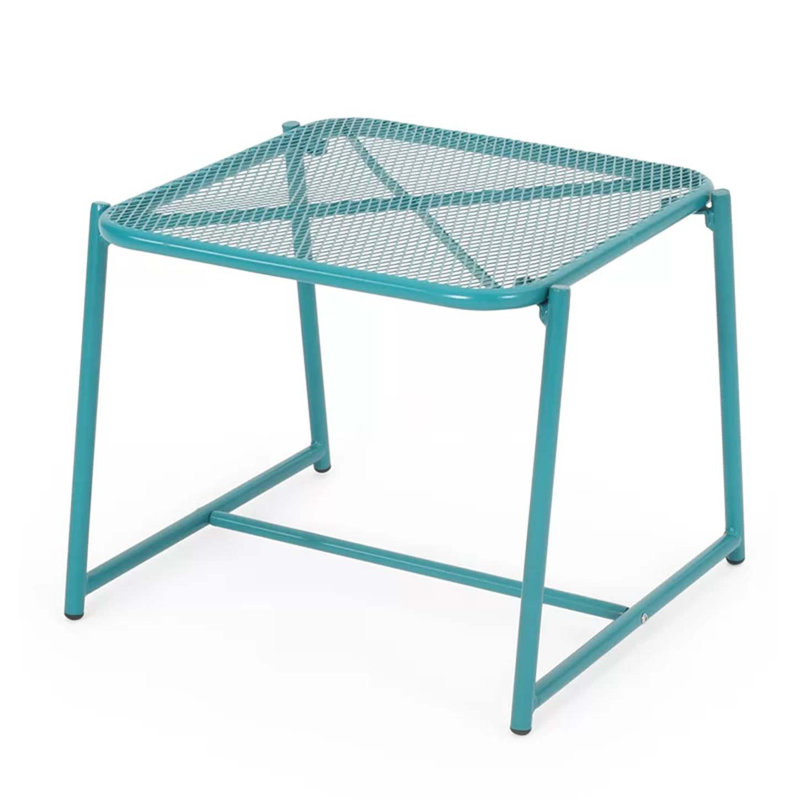 Table d'appoint Kincaid, Sarcelle, H 16,25 po x l 19,5 po x P 18 po