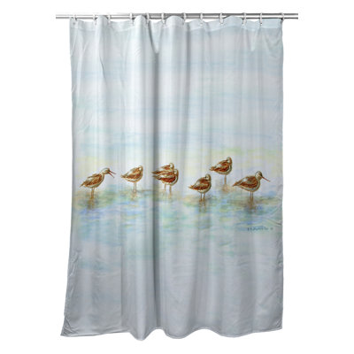 Rideau de douche simple avocets Winona