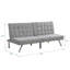 Structure en bois, pieds en acier inoxydable, futon, canapé