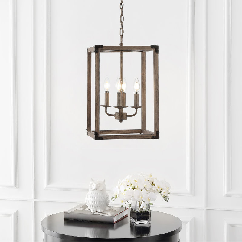 Luminaire suspendu rectangulaire 4 lumières Buryl