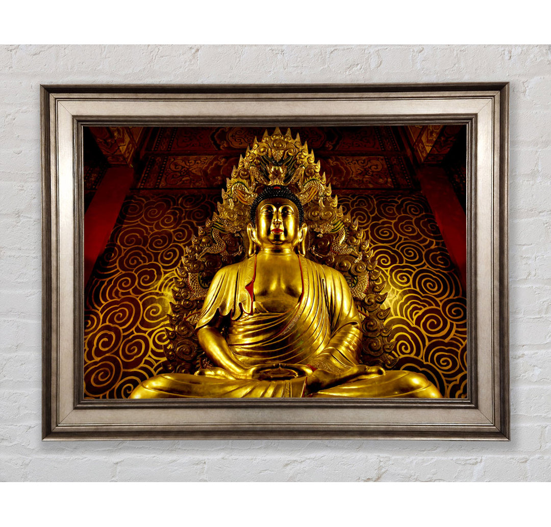 Thai Golden Buddha - Bilderrahmen Kunstdrucke