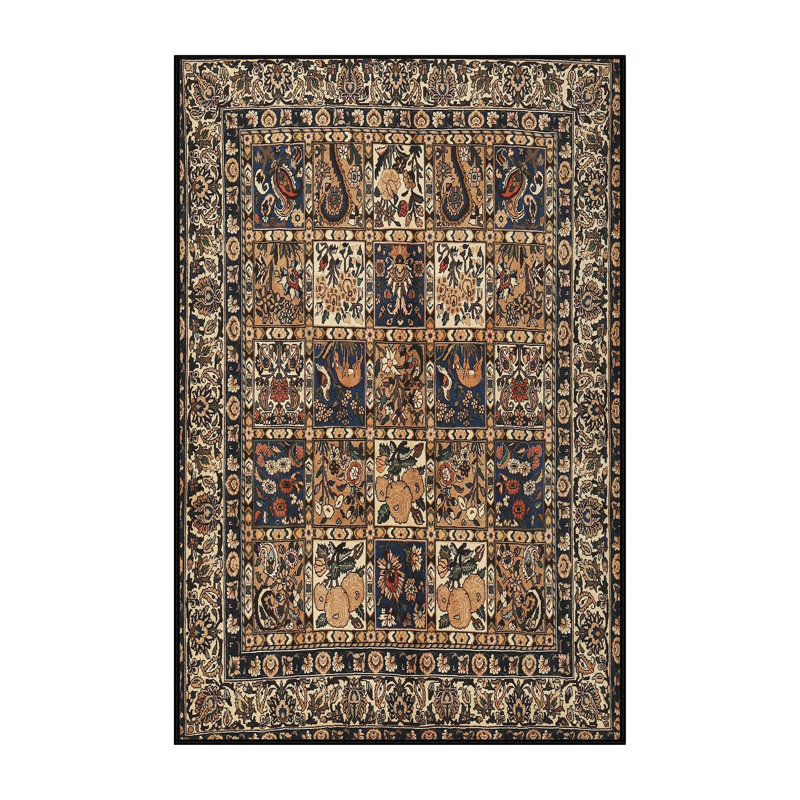 Tapis kaki foncé traditionnel Gershwin, Rectangle 2 pi x 3 pi