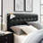Lily Upholstered Vinyl Headboard-114645163-114645160