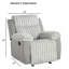 Fauteuil oscillant inclinable manuel transitionnel de style transitionnel gris-1077728465