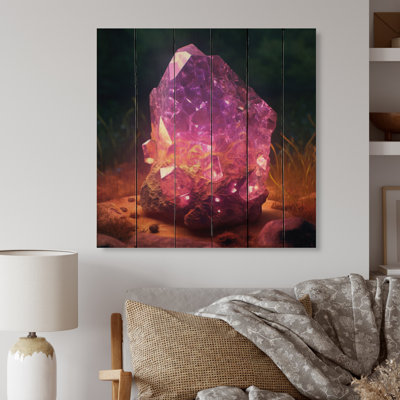 " Purple Gold Vibrant Stones "