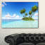 Photographie de paysage marin «Corals Island Under Blue Sky»-35125656-35125657