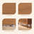 Shoe Storage Cabinet with 4 Flip Drawers, Fluted Panel Wooden Shoe Rack Organizer with Adjustable Shelves for Entryway, Hallway, Living Room, Walnut-129889904-129889905