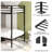 Adam Sturdy Twin Over Twin Bunk Bed Metal, Twin Over Twin Bunk Bed with Ladder and Guardrails, Easy Climbing
