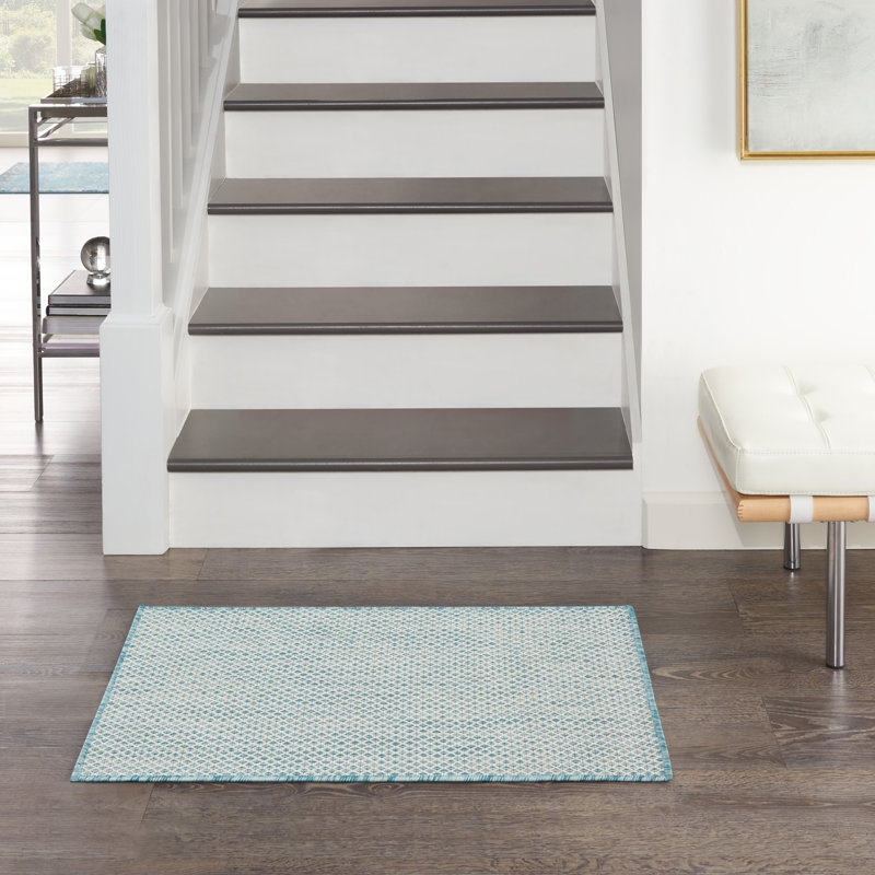 Tapis ivoire intérieur / extérieur Mcdade, Rectangle 2 pi x 3 pi