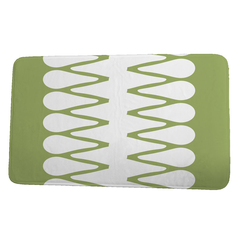 Tapis de bain Flemington, L 17 po x L 24 po, Vert