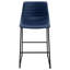 Ensemble de 2 chaises de comptoir rembourrées en similicuir Torince
