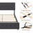 Upholstered Slat Bed-1201400151-1201400150