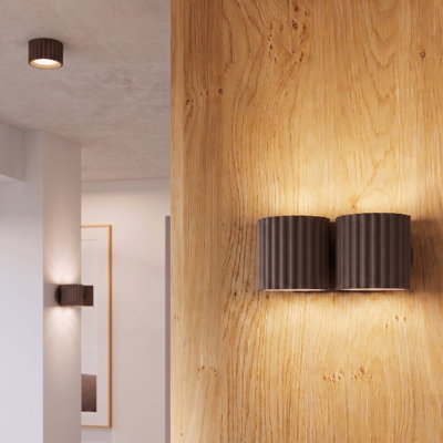 Aura Aluminium Flush Mounted Sconce