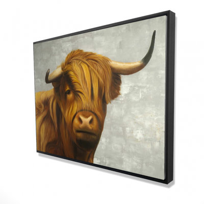Highland Cattle Print On Canvas