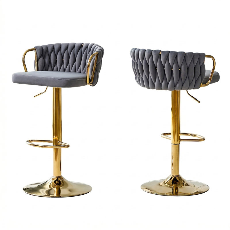 Tabouret de bar Glam, Gris