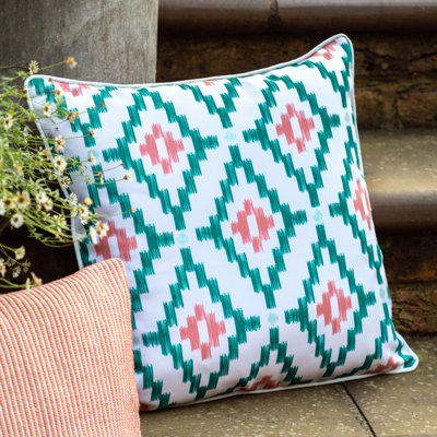Geometric Square Cushion