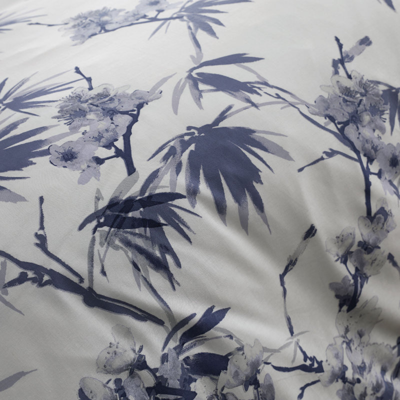Kyoto Leaf Duvet Cover Set With Pillowcases, Double - 2 Standard Pillowcases