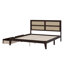 Structure de lit en caoutchouc et bois avec deux tiroirs de rangement-892477763-892477761