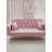 71 inch convertible love seat sofa, American retro pink velvet, suitable for small living room, bedroom, office-868576203
