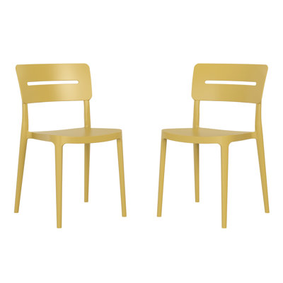 Delron All-Weather Outdoor Stacking Dining Side Chair