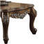 Table basse antique avec pieds Queen Anne