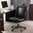 Upholstered Swivel Task Chair with Nailhead Trim-886834296