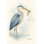 «Blue Heron in Calm Waters», art mural sur toile-875384391
