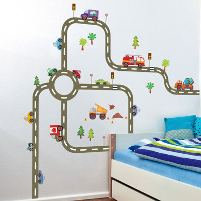Road Network Wall Sticker Set