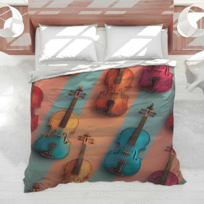 Violins Bedding Music Comforter Eclectic