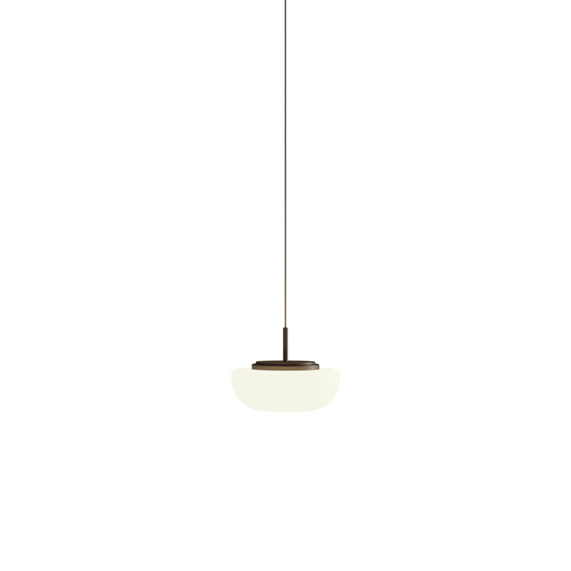 Kiki 1 - Light Single Geometric Pendant, Brushed Bronze Nickel