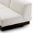 Sofa Bastion Seashell Off-White Charcoal Veneer