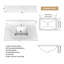 Dessus de meuble-lavabo 37 po en quartz blanc Carrara avec lavabo encastré, dosseret 4 po et trou de robinet pré-percé-125951396