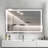 AQUADOM Daytona 40" W x 30" H x 1" D, LED Wall-Mount Mirror for Bathroom with 3 Color Temperature Light, Touch Control, Dimmer and Defogger, Digital Clock-113069179