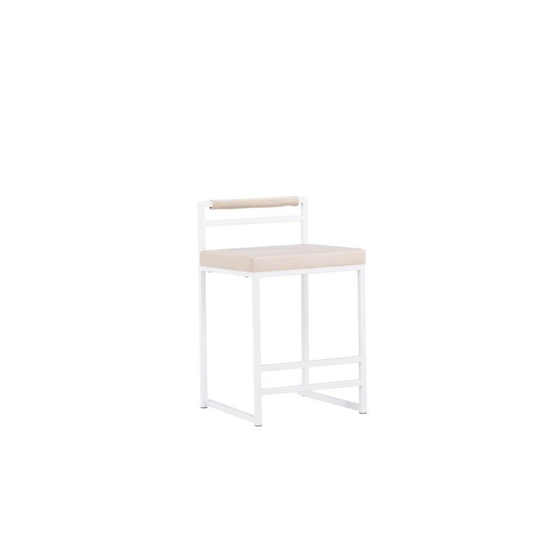 Ophelia Upholstered Counter Stool with Metal Frame
