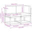 122cm Wide Patio Sectional