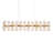 Bouquet 18-Light Rectangular Crystal Chandelier - Gold