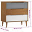 Barwen Solid Wood 80cm W 3 - Drawer Chest of Drawers