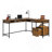 L-Shaped Desk, Brown Finish-26096305