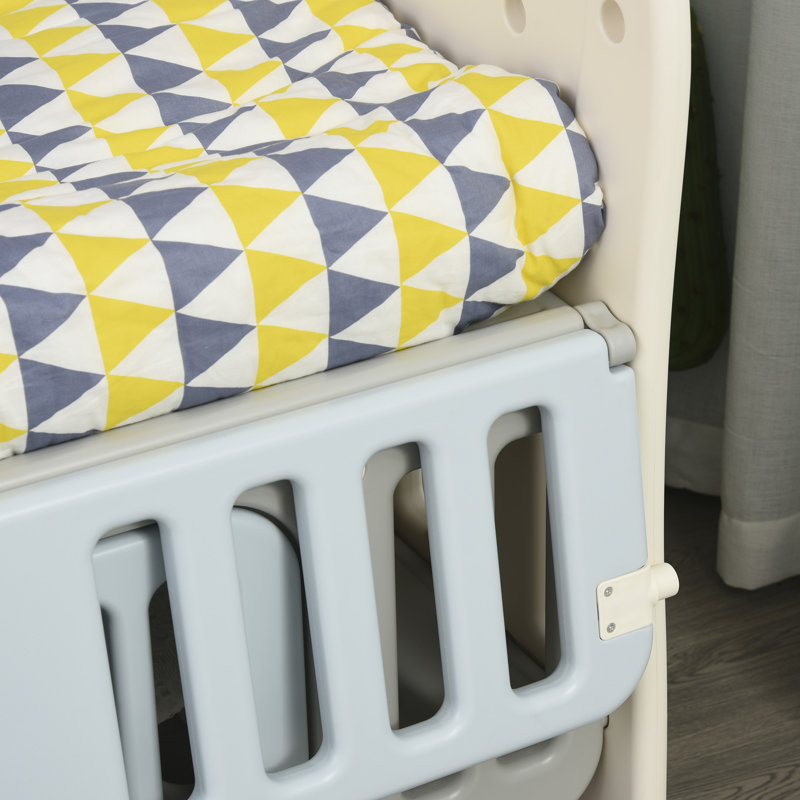 Lit de bébé convertible avec rangement Farnham, Bleu