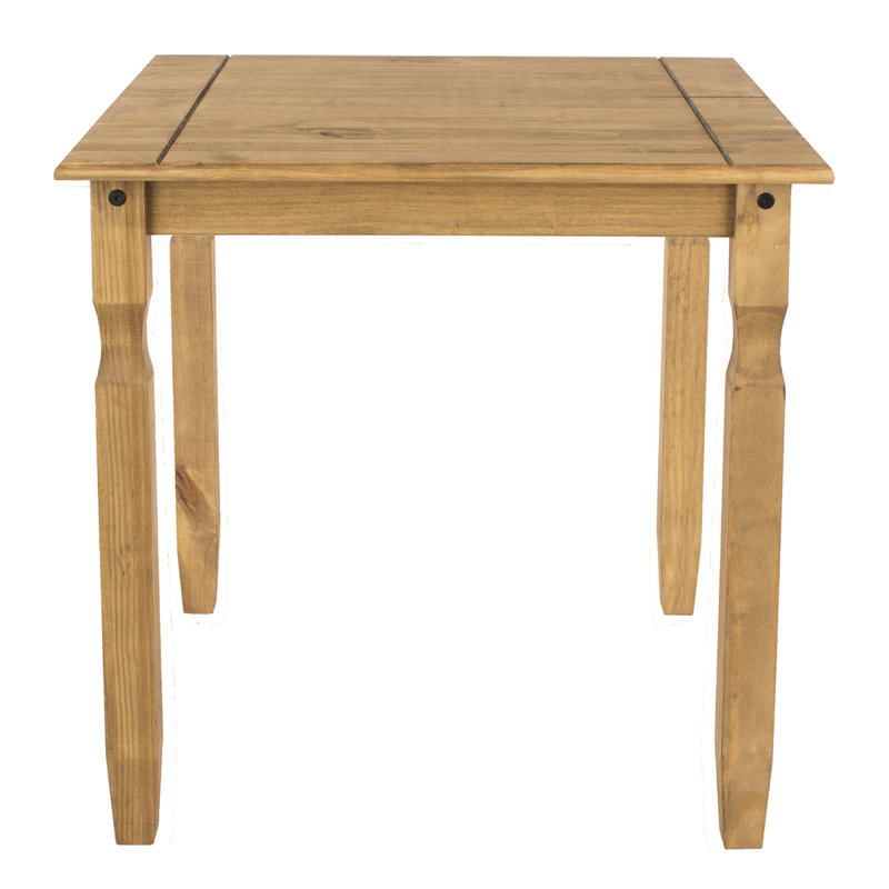 Table de salle à manger 29,53 po Cammack, Bois naturel, Jaune