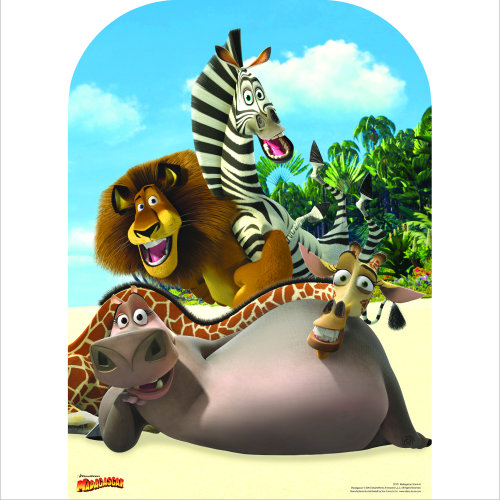 SC971 Stand in Madagascar Cardboard Cutout Standee
