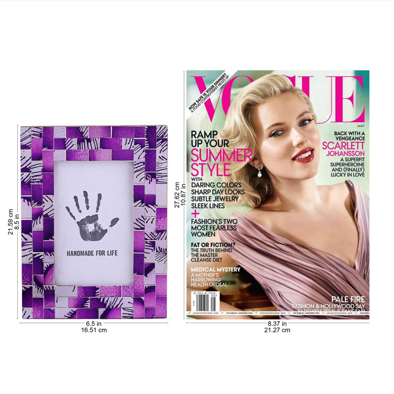 Purple Matte Picture Frame