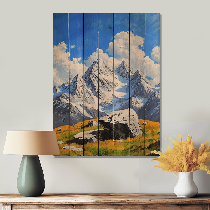 Rocky Mountain Majesty I - Colorado, paysage, impression sur bois blanc sur bois de pin naturel, H 32 po x l 24 po