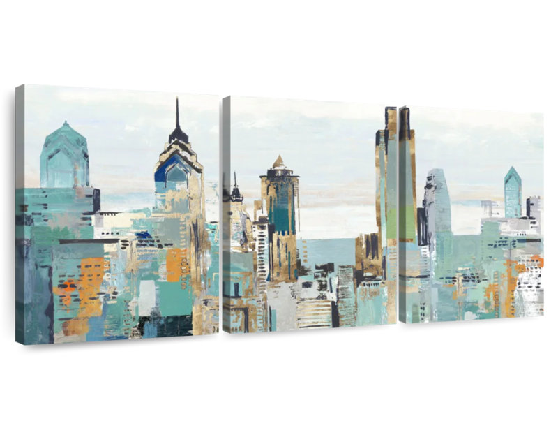 City I, 30" H x 62" W