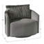 Fauteuil d'appoint pivotant en velours côtelé Doniphan-1619517933