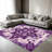 Purple Lavender Bohemian carpet-easy to clean, machine-washable, soft and comfortable; suitable for door mats, kitchens, living rooms, bedrooms, corridors, and laundry areas. Easy to clean, durable carpet for home decoration.-847140567