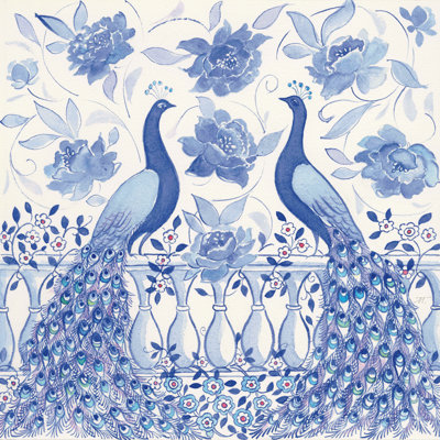 Peacock Garden VI by Miranda Thomas - No Frame Painting on Canvas