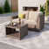 Amberson 3 Piece Sofa Seating Group with Cushions