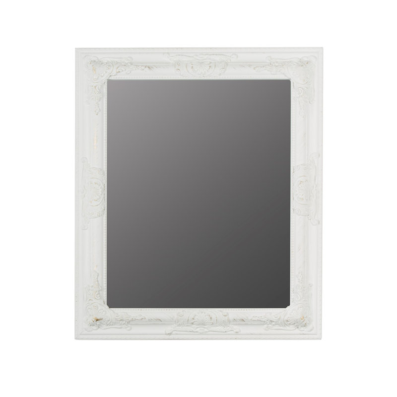 Gambier Flat Mirror, 62cm H x 52cm W, White